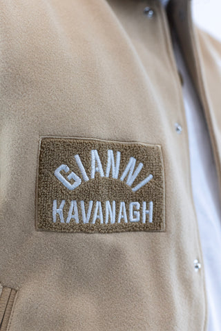 Casaco Bomber Bege Varsity Gianni Kavanagh