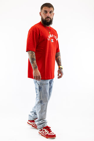 T-Shirt Oversized Vermelha Champion
