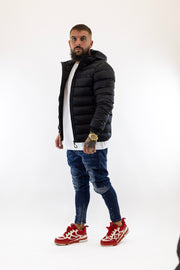 Casaco Capuz Preto Sik Silk