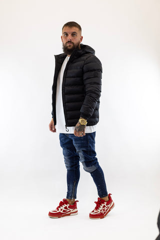 Casaco Capuz Preto Sik Silk