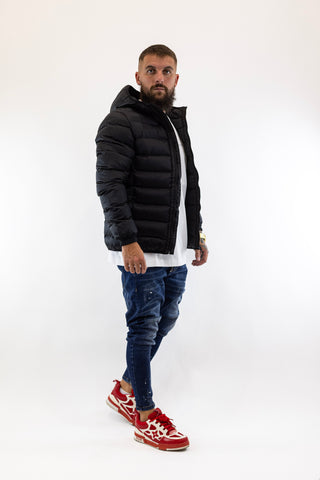 Casaco Capuz Preto Sik Silk