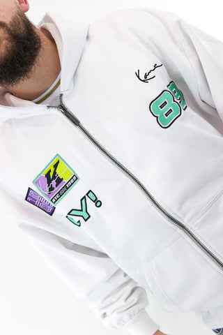 Chest signature patch Os zip hoodie