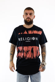 T-shirt Preta Religion