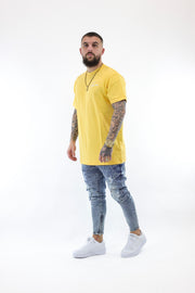 Sik Silk Yellow Script T-shirt