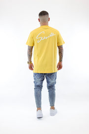 Sik Silk Yellow Script T-shirt