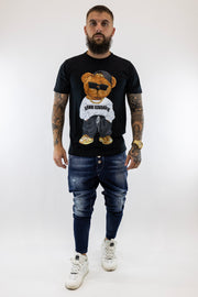 T-Shirt Preta Urso Gianni Kavanagh