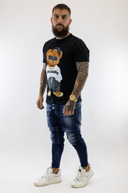 T-Shirt Preta Urso Gianni Kavanagh