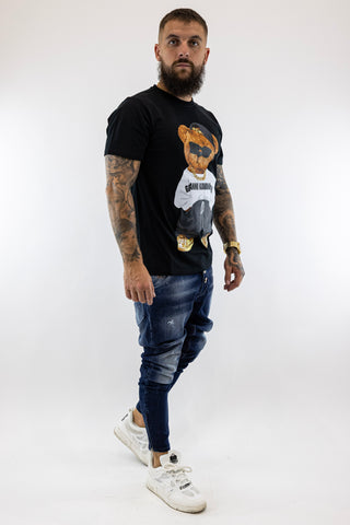 T-Shirt Preta Urso Gianni Kavanagh