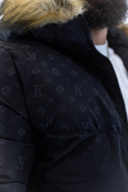 Casaco Preto Capuz Logomania Gianni Kavanagh