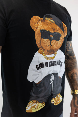 T-Shirt Preta Urso Gianni Kavanagh