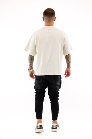 Ecru Medusa T-Shirt Sik Silk