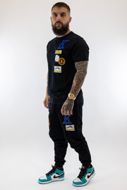 T-Shirt Preta Collage Gianni Kavanagh