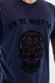 T-shirt Azul Dia de Muertos