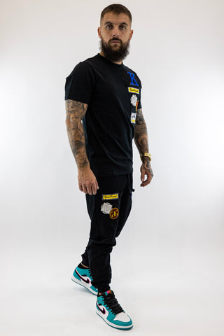 T-Shirt Preta Collage Gianni Kavanagh