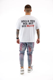 T-Shirt Boxy Branca Break Gianni Kavanagh