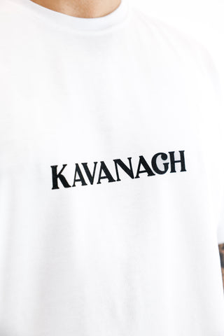 T-Shirt Boxy Branca Break Gianni Kavanagh