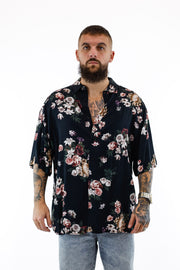 Camisa Oversized Florial Sik Silk