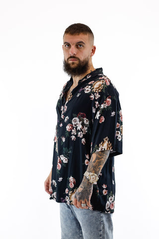 Camisa Oversized Florial Sik Silk