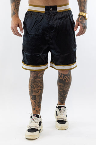 Conjunto Preto e Dourado Sik Silk