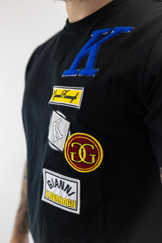 T-Shirt Preta Collage Gianni Kavanagh