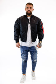 Bomber Jacket Black SIKSILK