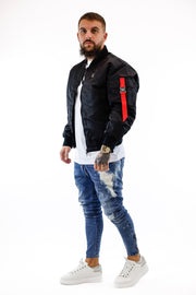 Bomber Jacket Black SIKSILK