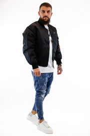 Bomber Jacket Black SIKSILK