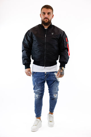 Bomber Jacket Black SIKSILK