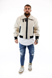 Bomber Jacket Ecru SIKSILK