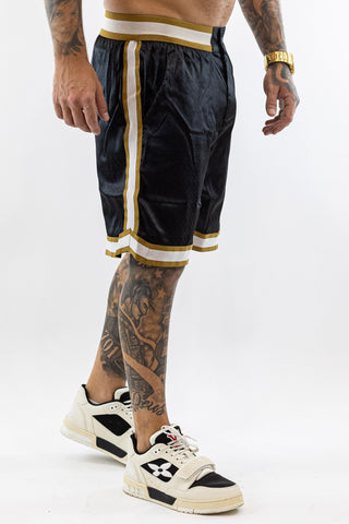Conjunto Preto e Dourado Sik Silk