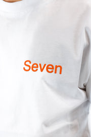 Seven T-Shirt Drop Shoulder White-Orange