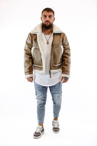 Aviator Jacket Brown SIKSILK