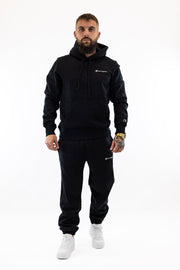 Sweat Preta Cardada Champion