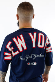 T-shirt Oversized Azul New York Champion