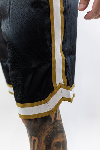 Conjunto Preto e Dourado Sik Silk