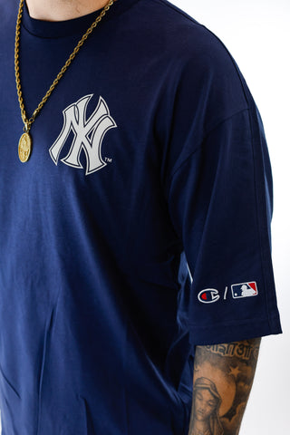 T-shirt Oversized Azul New York Champion