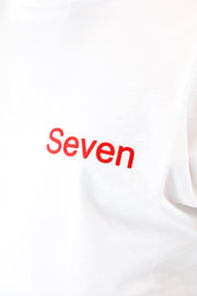 Seven T-Shirt Drop Shoulder White-Red