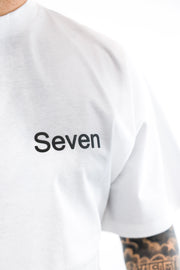 Seven T-Shirt Drop Shoulder White-Black