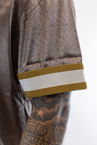 Conjunto Castanho e Dourado Silk Silk