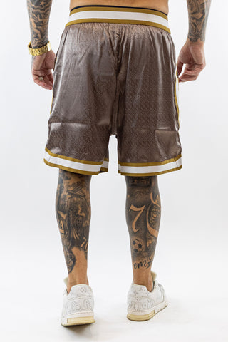 Conjunto Castanho e Dourado Silk Silk