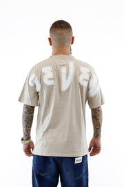 T-shirt Seven Sleveless - Beige & White