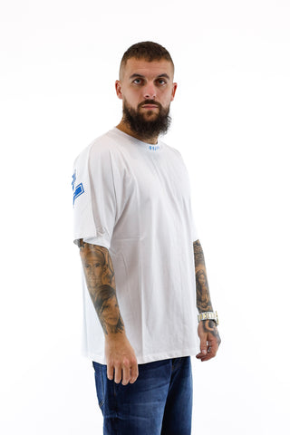 T-shirt Seven Sleveless - White & Blue