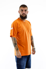 T-shirt Seven Sleveless - Orange & White