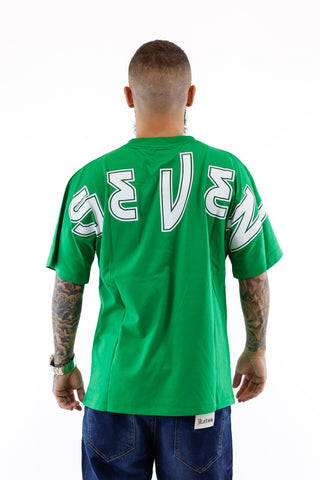 T-shirt Seven Sleveless - Green & White