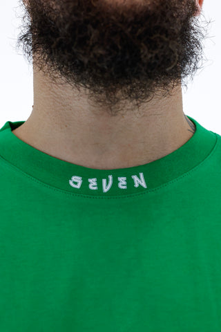 T-shirt Seven Sleveless - Green & White