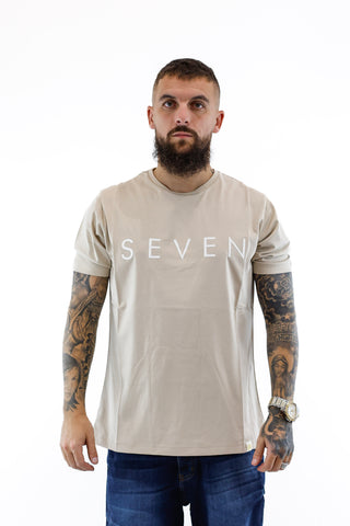 T-shirt Seven Creme & White