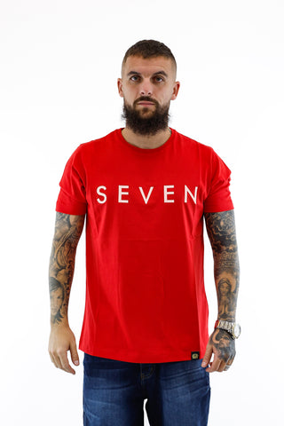 T-shirt Seven Red & White