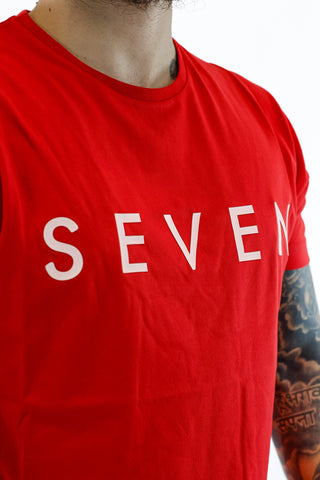 T-shirt Seven Red & White