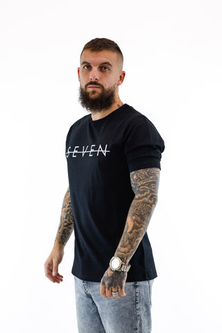 T-shirt Seven Scratched - Black