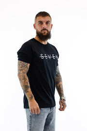 T-shirt Seven Scratched - Black